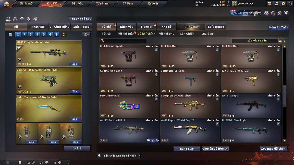 shop acc cf uy tin gia re